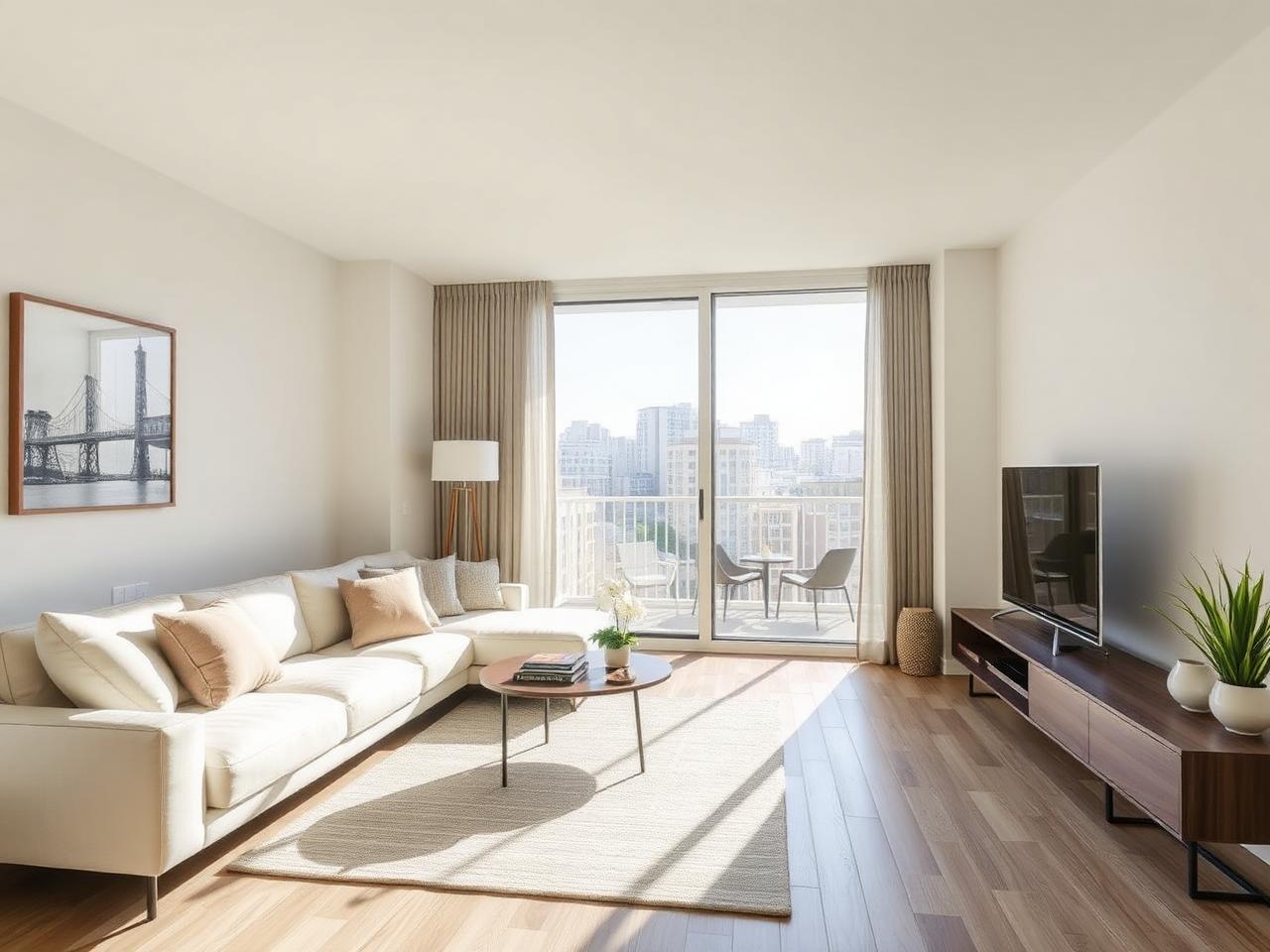 Apartamento com sacada e vista livre no Centro