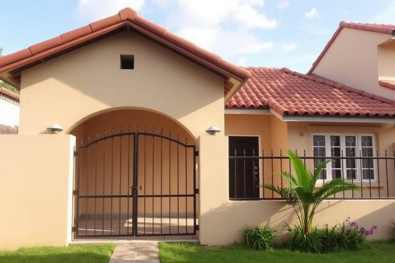 Casa para locação com pátio fechado