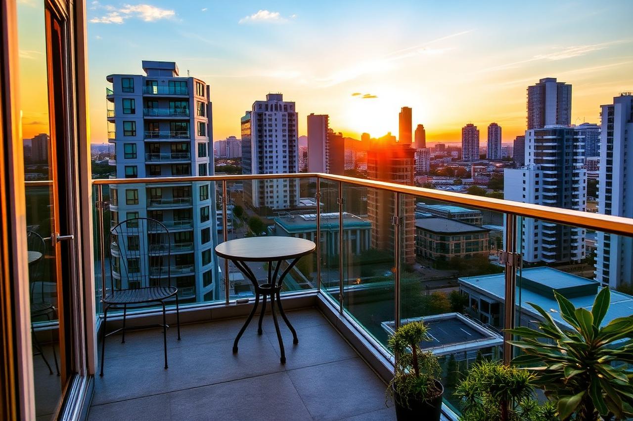 Cobertura duplex com terraço panorâmico — Sacada