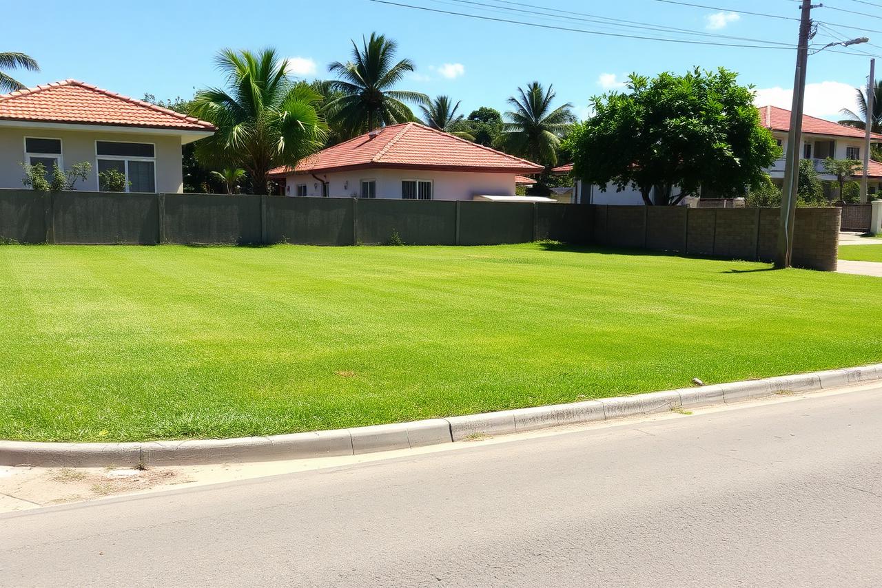 Terreno plano pronto para construir